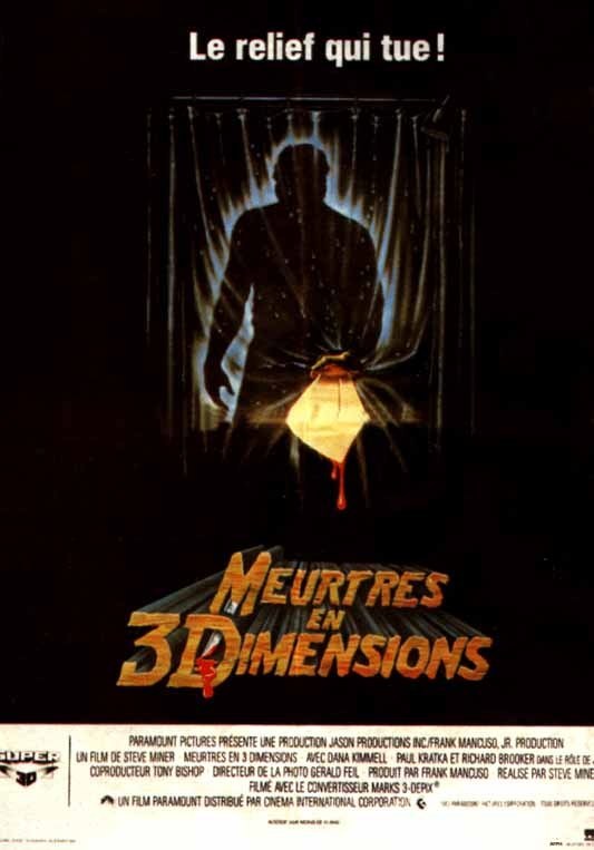 Affiche du film "Vendredi 13, chapitre 3 : Meurtres en trois dimensions"